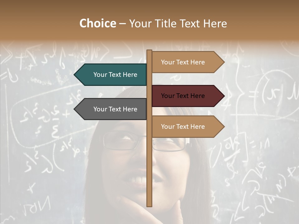 Smile Teen Asking PowerPoint Template