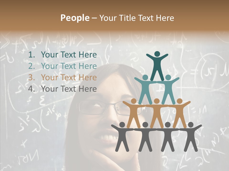 Smile Teen Asking PowerPoint Template