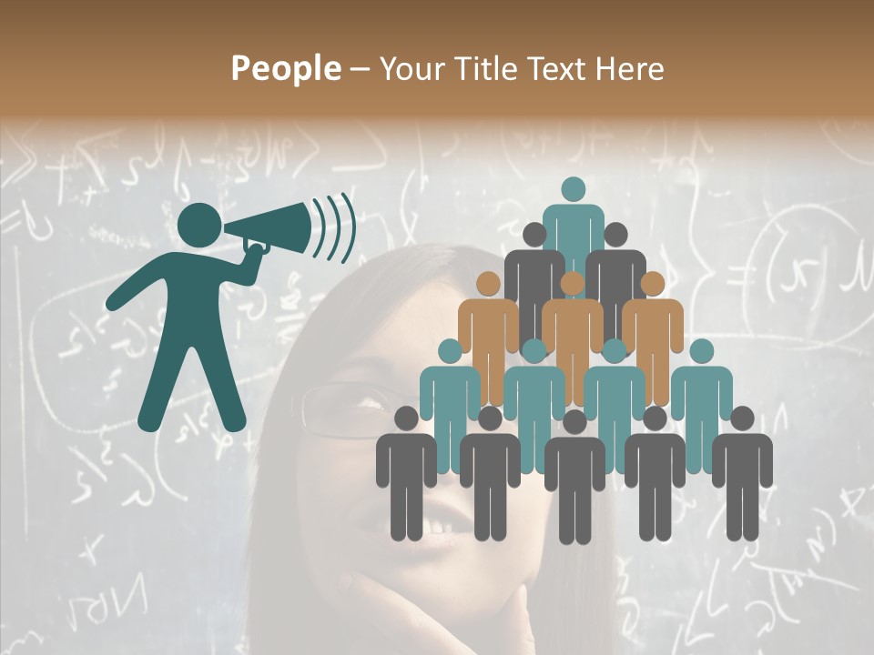 Smile Teen Asking PowerPoint Template