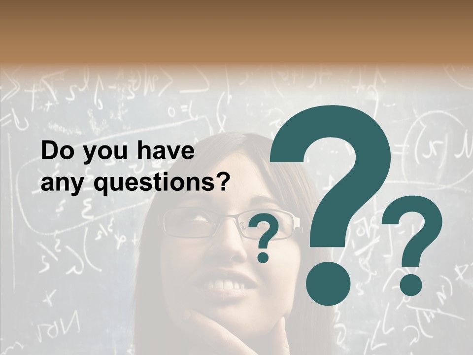 Smile Teen Asking PowerPoint Template