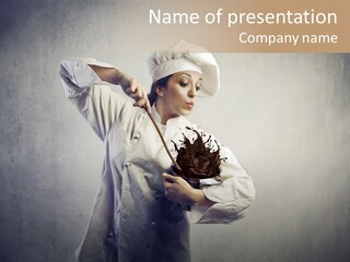 Cook Chef Dessert PowerPoint Template