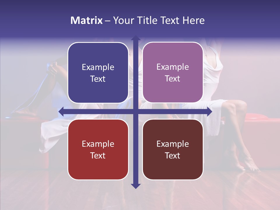 Sisters Fashion Red PowerPoint Template