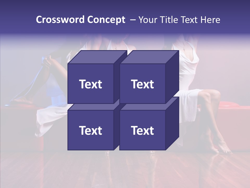 Sisters Fashion Red PowerPoint Template