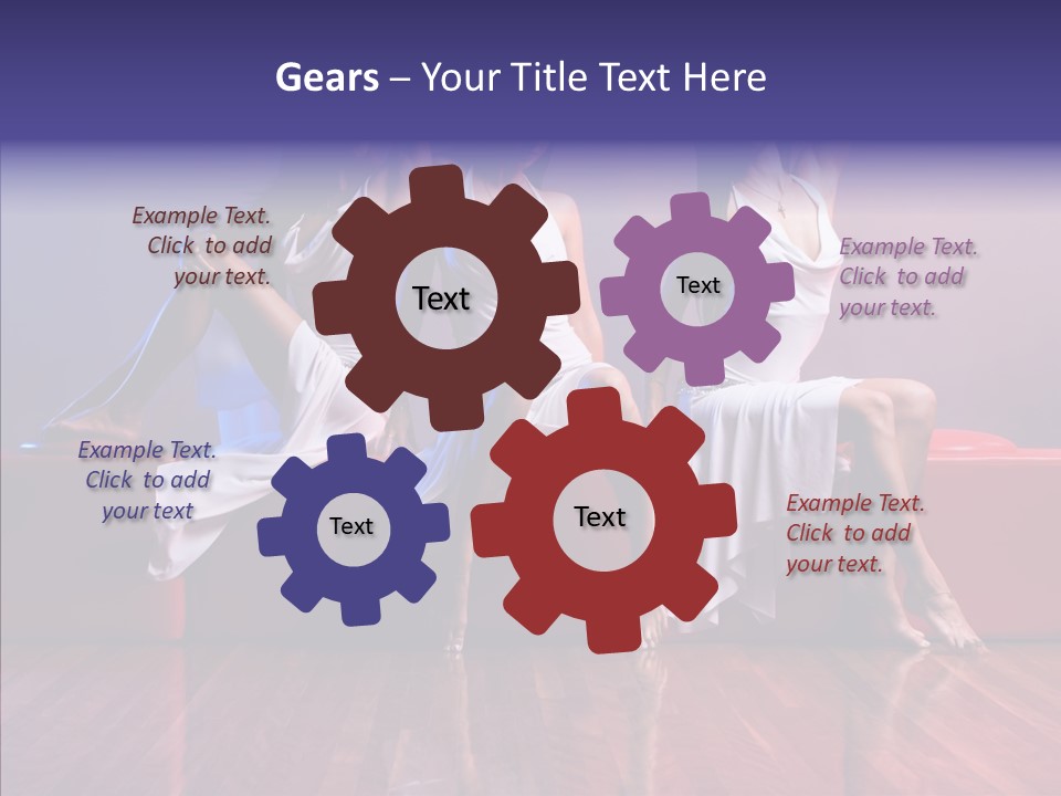 Sisters Fashion Red PowerPoint Template