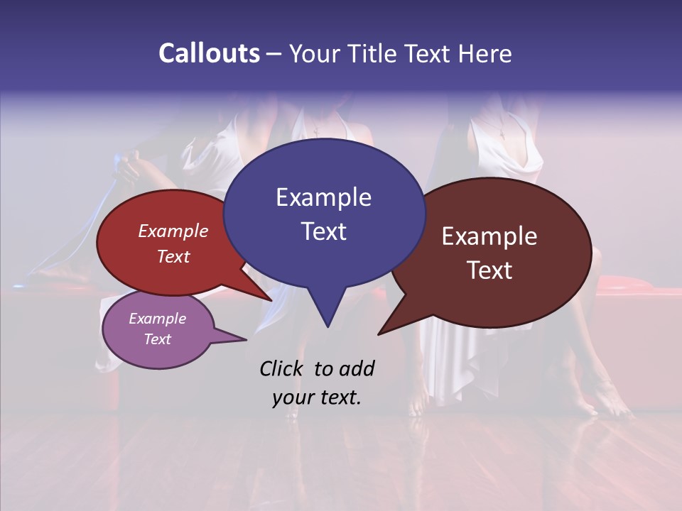 Sisters Fashion Red PowerPoint Template