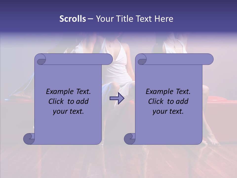Sisters Fashion Red PowerPoint Template