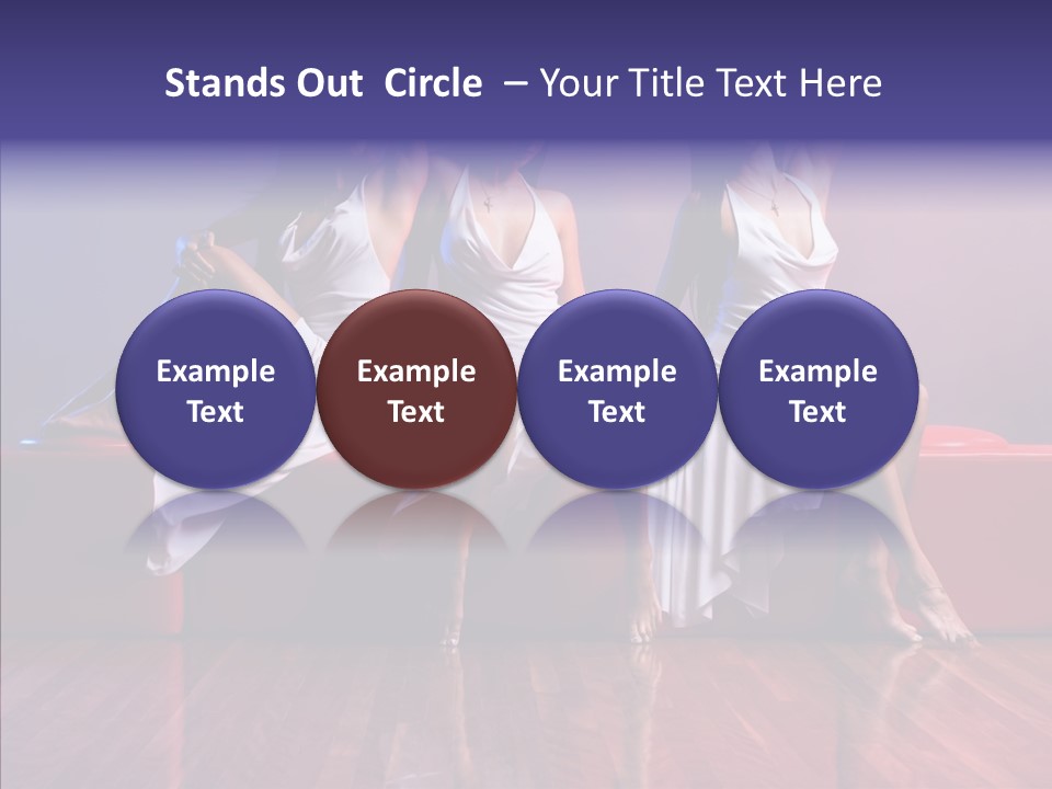 Sisters Fashion Red PowerPoint Template