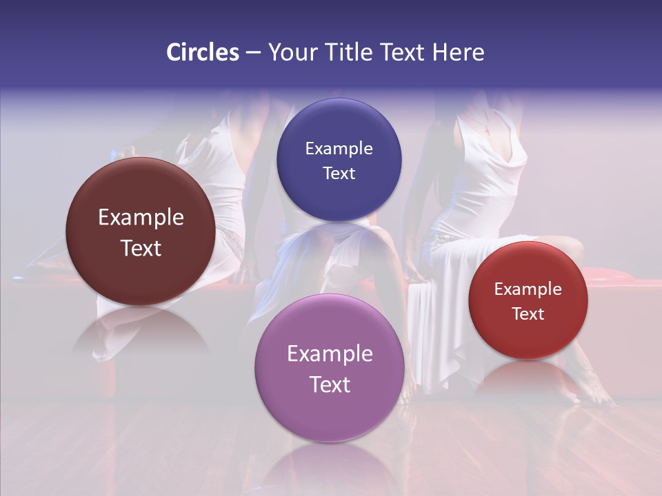 Sisters Fashion Red PowerPoint Template