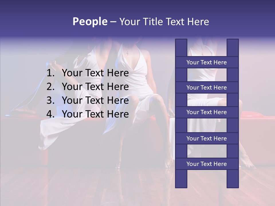 Sisters Fashion Red PowerPoint Template