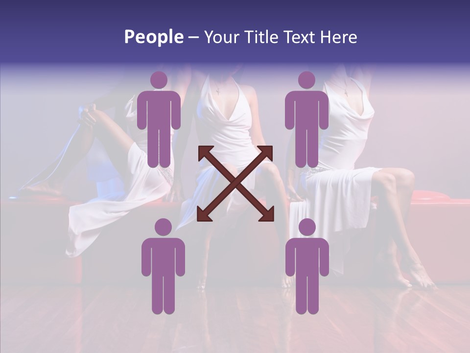 Sisters Fashion Red PowerPoint Template