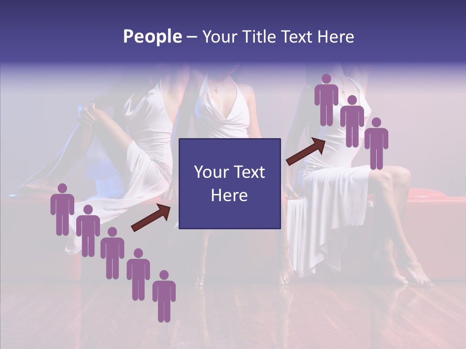 Sisters Fashion Red PowerPoint Template