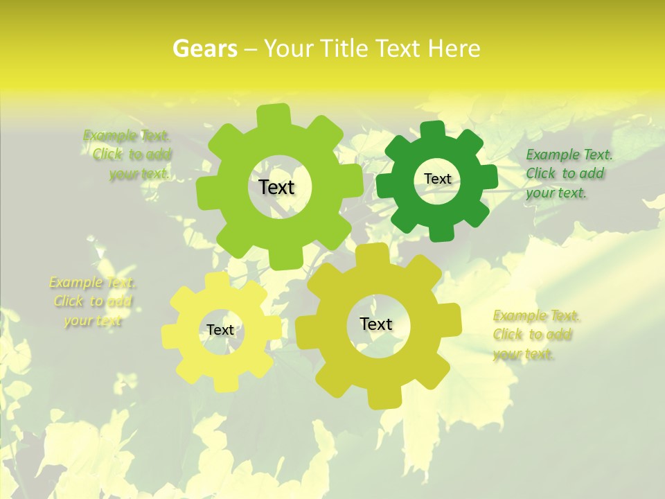 Detail Tree Spring PowerPoint Template