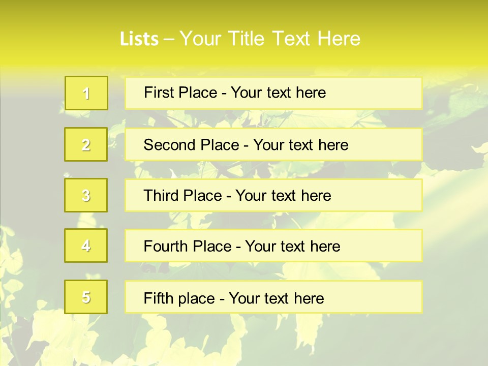 Detail Tree Spring PowerPoint Template
