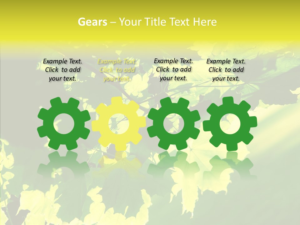 Detail Tree Spring PowerPoint Template