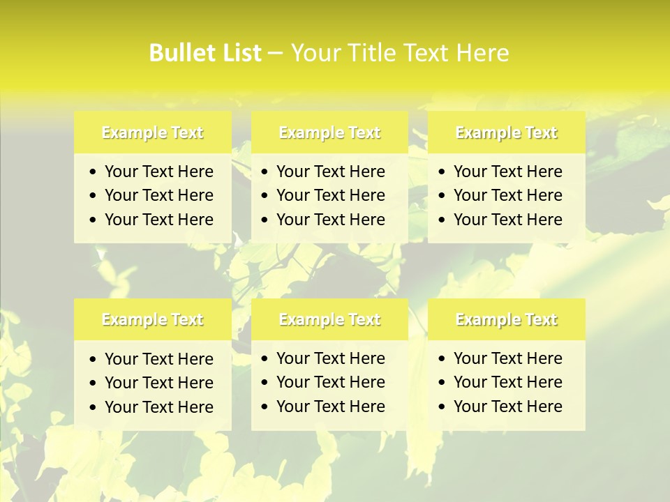 Detail Tree Spring PowerPoint Template