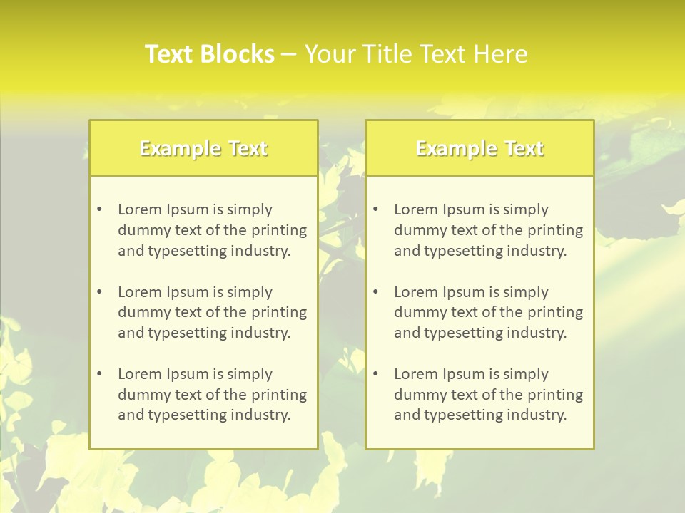 Detail Tree Spring PowerPoint Template