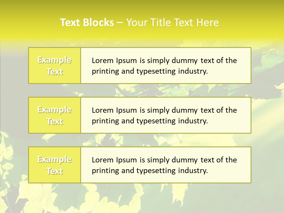 Detail Tree Spring PowerPoint Template