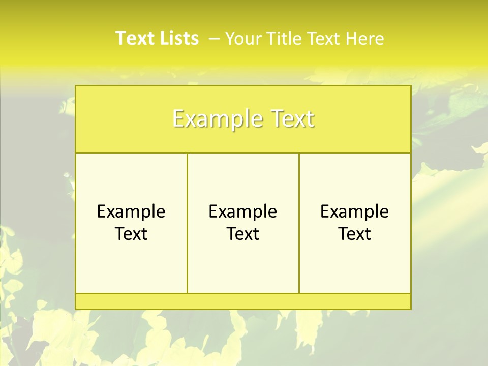 Detail Tree Spring PowerPoint Template