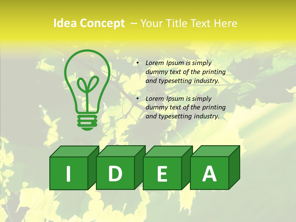 Detail Tree Spring PowerPoint Template