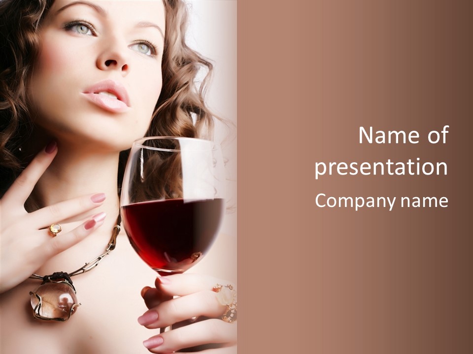 Femininity Night Relaxation PowerPoint Template