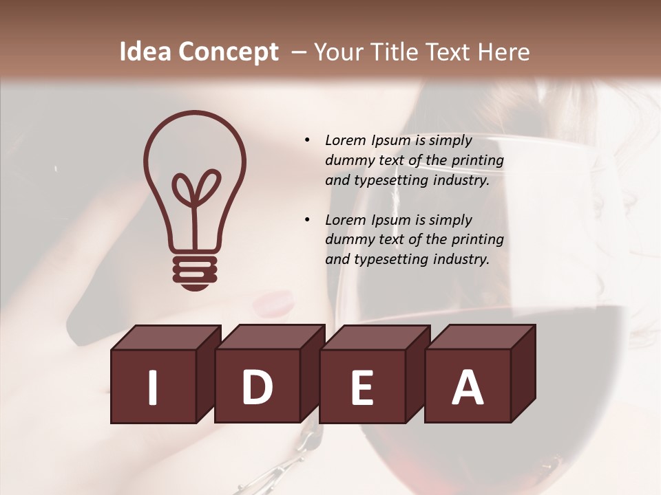 Femininity Night Relaxation PowerPoint Template