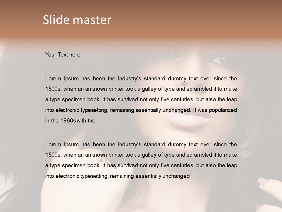 Hair Wealth Coat PowerPoint Template