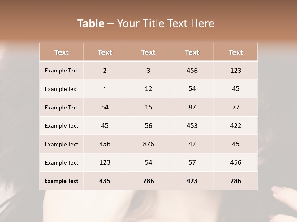 Hair Wealth Coat PowerPoint Template