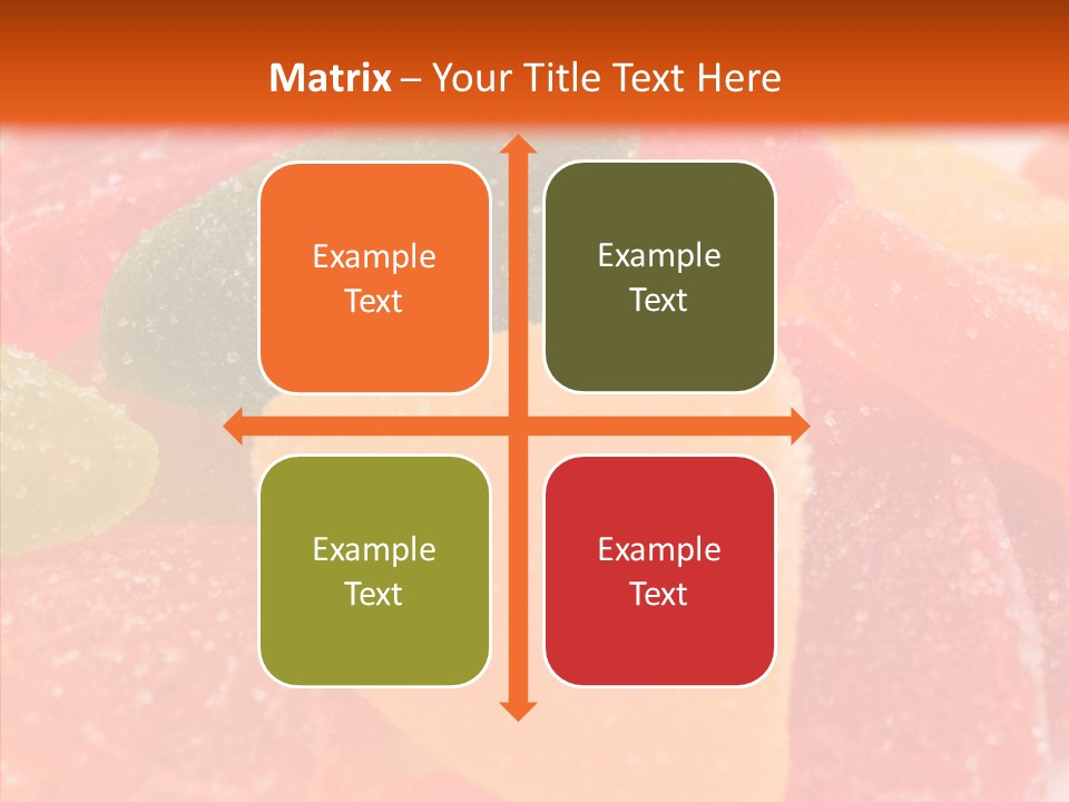 Delicacy Candy Yellow PowerPoint Template