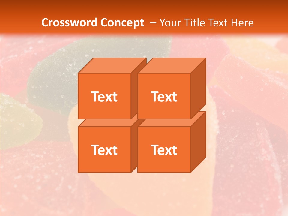 Delicacy Candy Yellow PowerPoint Template