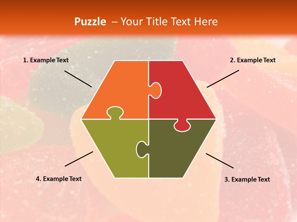 Delicacy Candy Yellow PowerPoint Template