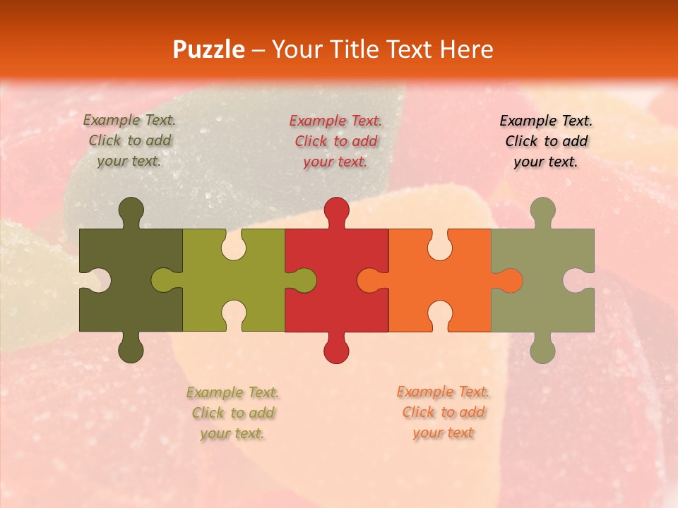 Delicacy Candy Yellow PowerPoint Template