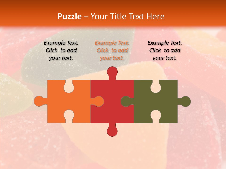 Delicacy Candy Yellow PowerPoint Template