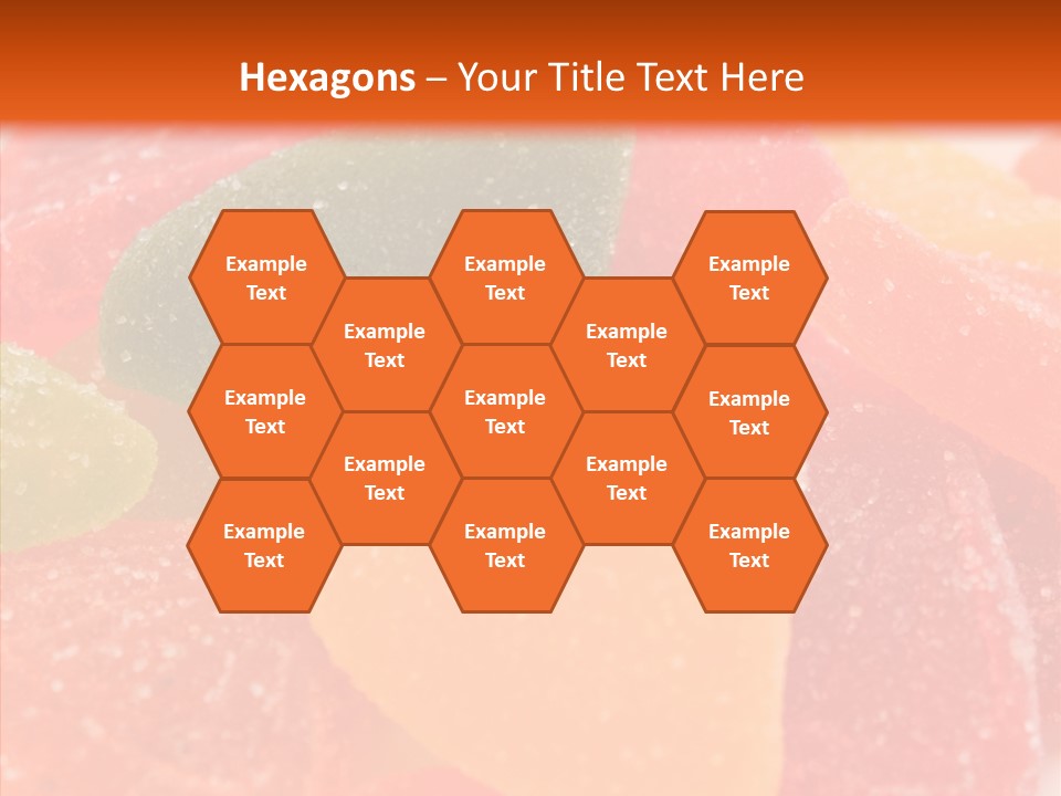 Delicacy Candy Yellow PowerPoint Template