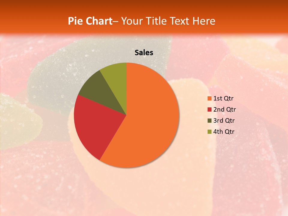 Delicacy Candy Yellow PowerPoint Template