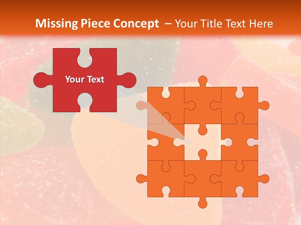 Delicacy Candy Yellow PowerPoint Template