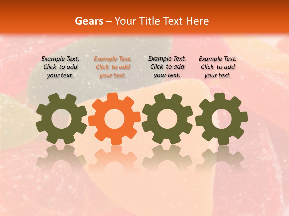 Delicacy Candy Yellow PowerPoint Template