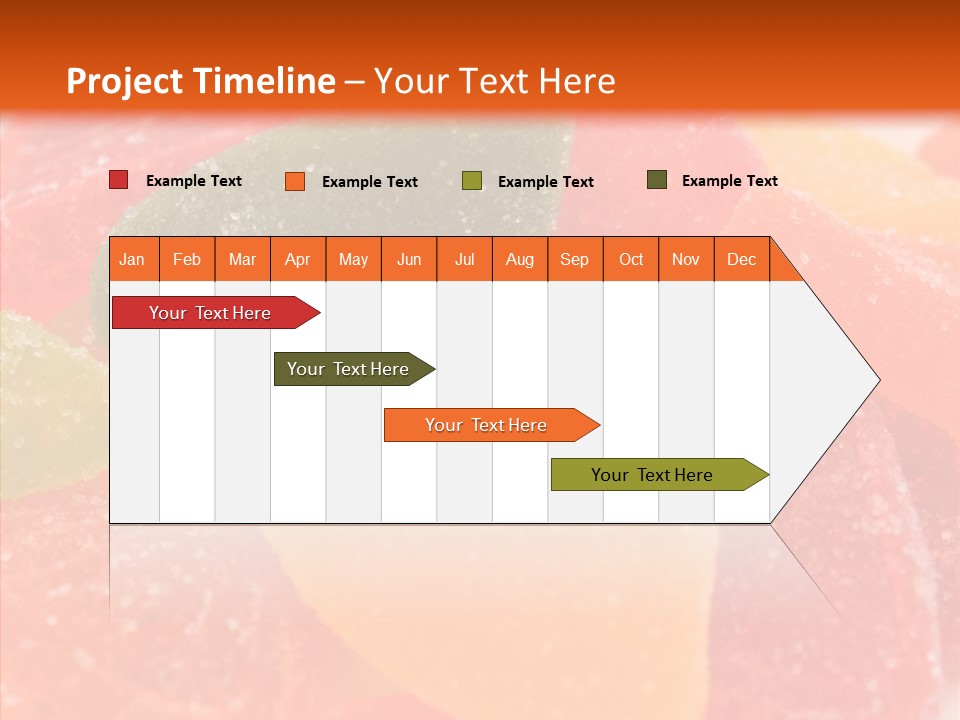 Delicacy Candy Yellow PowerPoint Template
