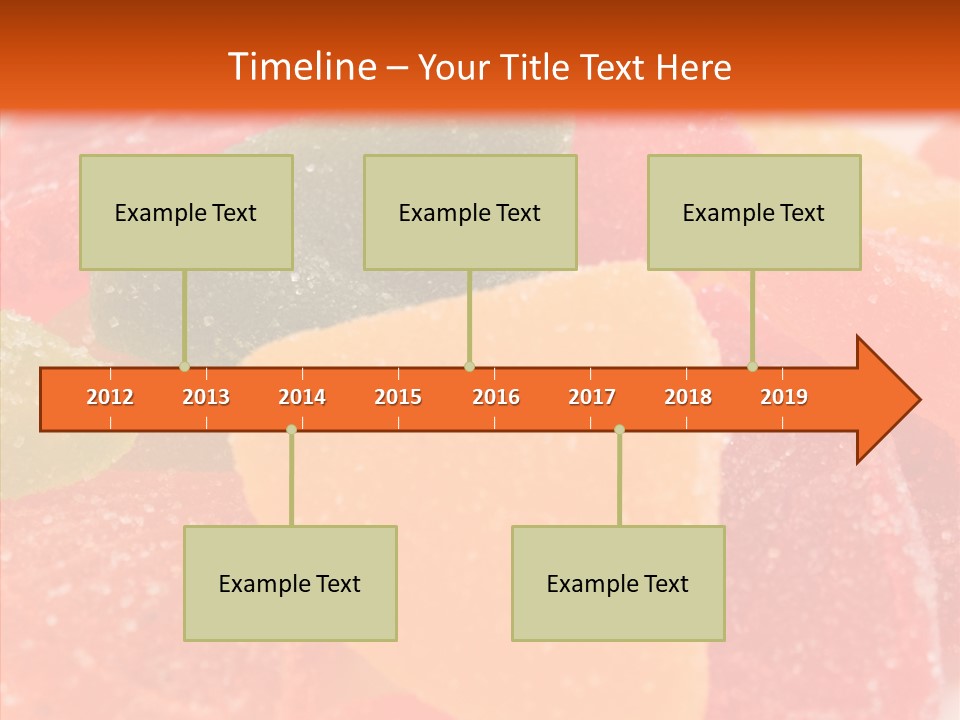 Delicacy Candy Yellow PowerPoint Template