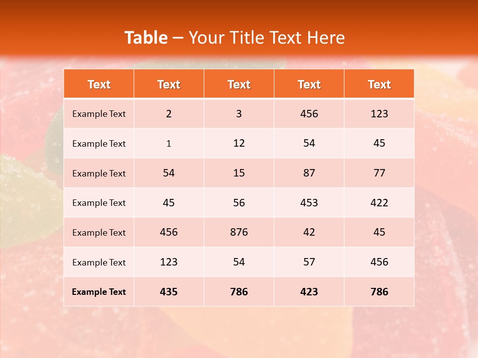 Delicacy Candy Yellow PowerPoint Template