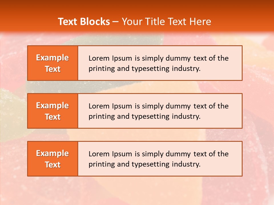 Delicacy Candy Yellow PowerPoint Template