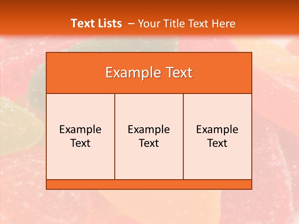 Delicacy Candy Yellow PowerPoint Template