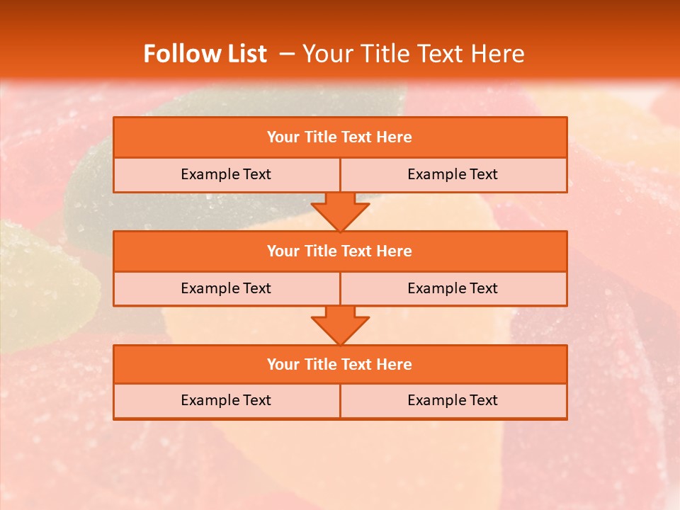 Delicacy Candy Yellow PowerPoint Template