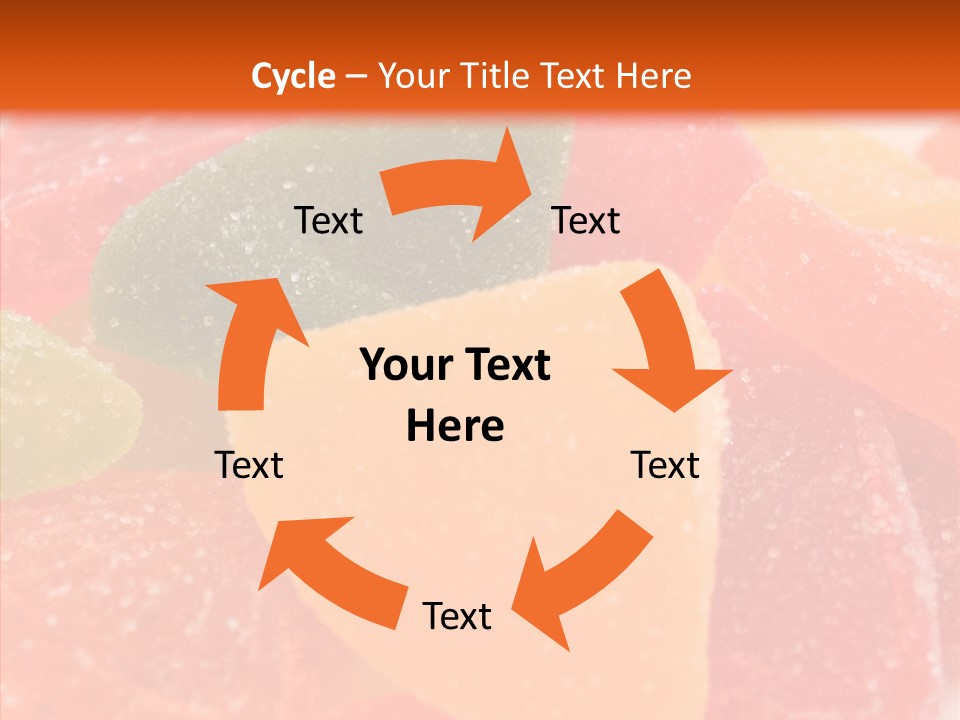 Delicacy Candy Yellow PowerPoint Template