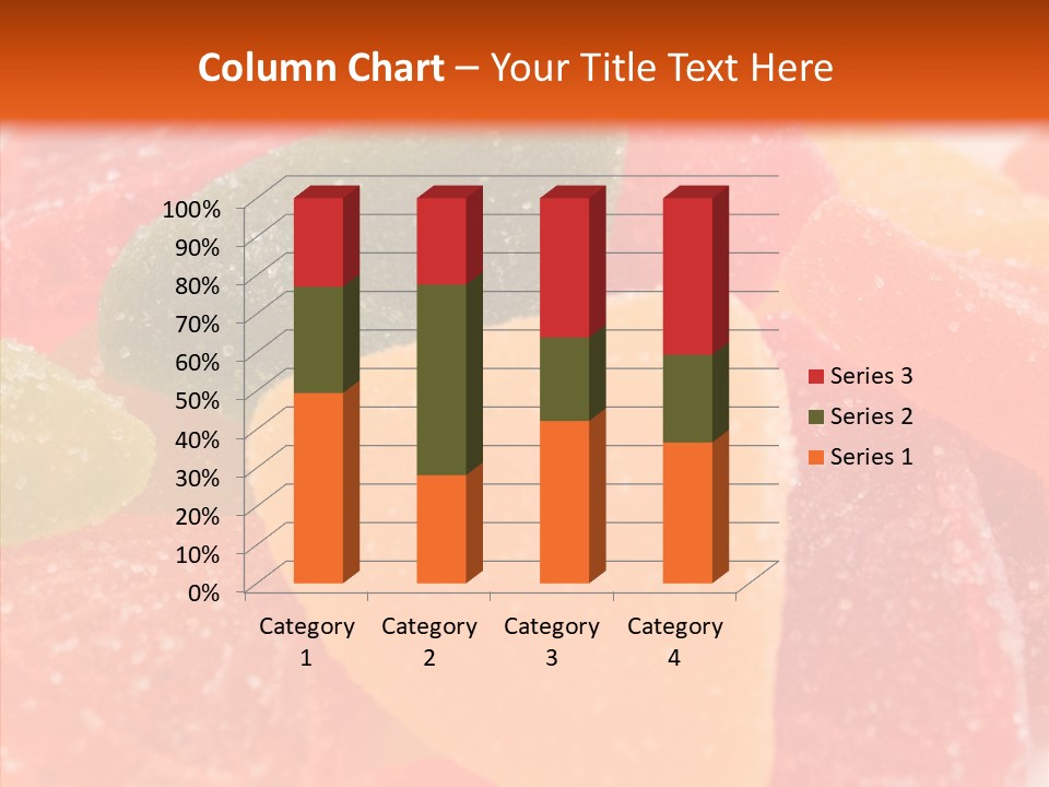 Delicacy Candy Yellow PowerPoint Template