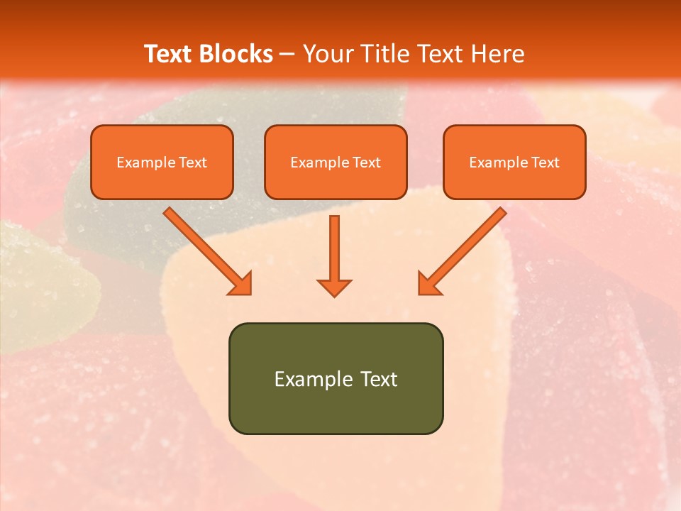 Delicacy Candy Yellow PowerPoint Template