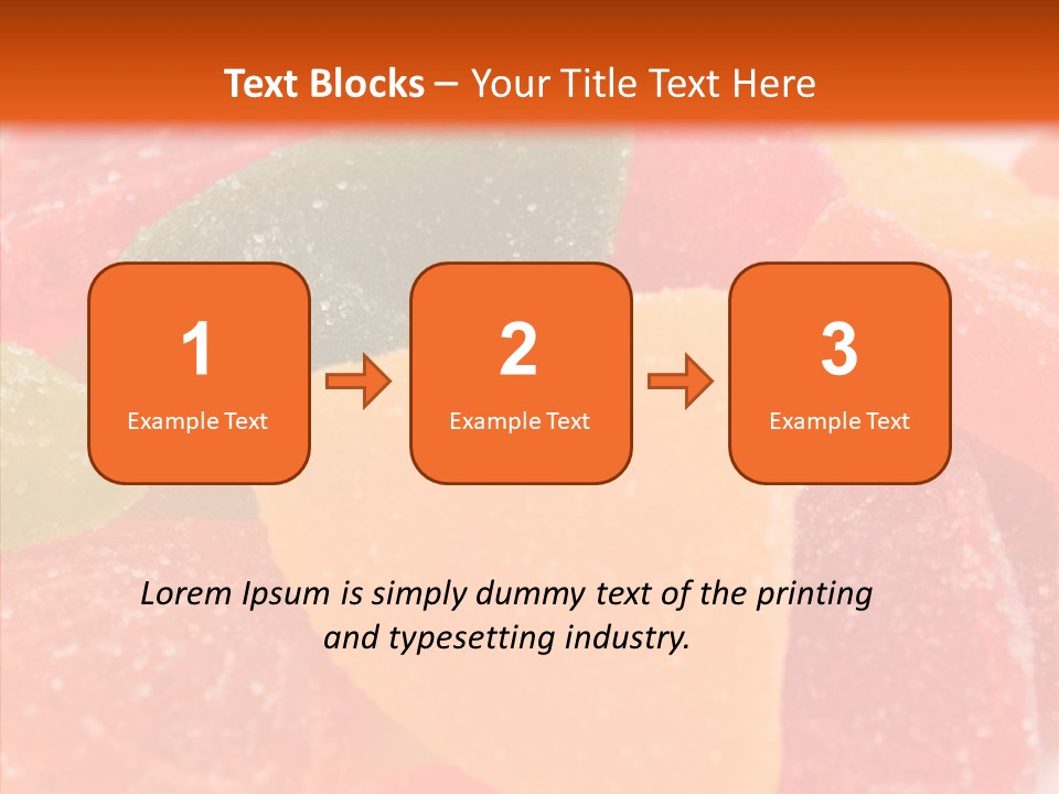 Delicacy Candy Yellow PowerPoint Template