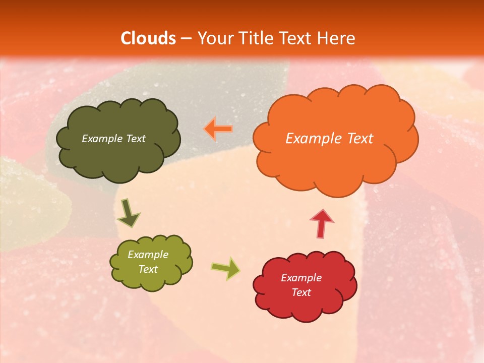 Delicacy Candy Yellow PowerPoint Template