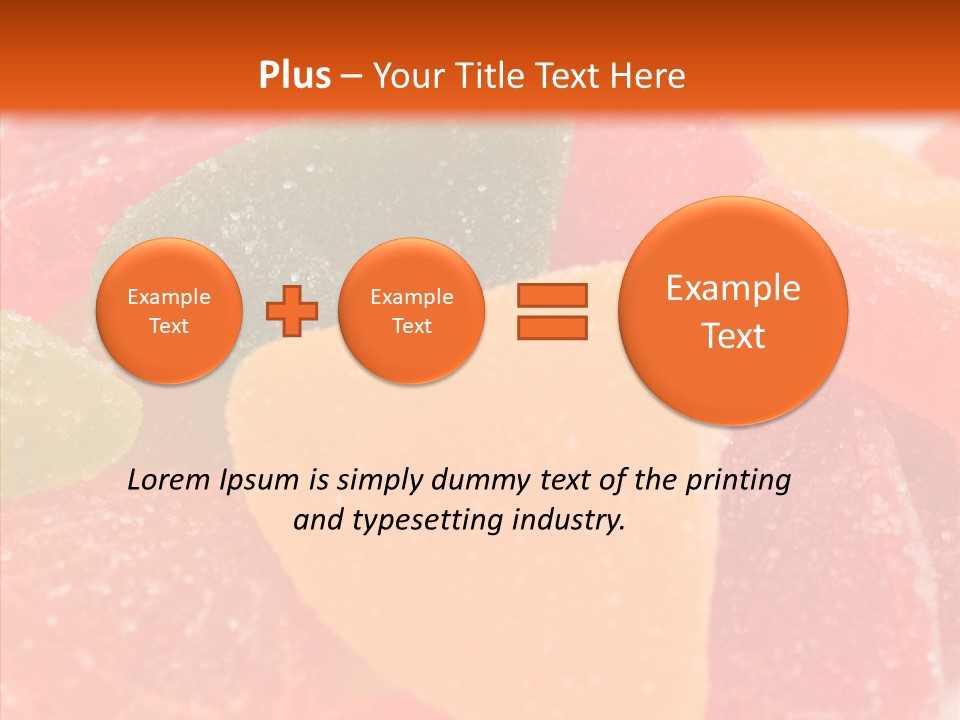 Delicacy Candy Yellow PowerPoint Template
