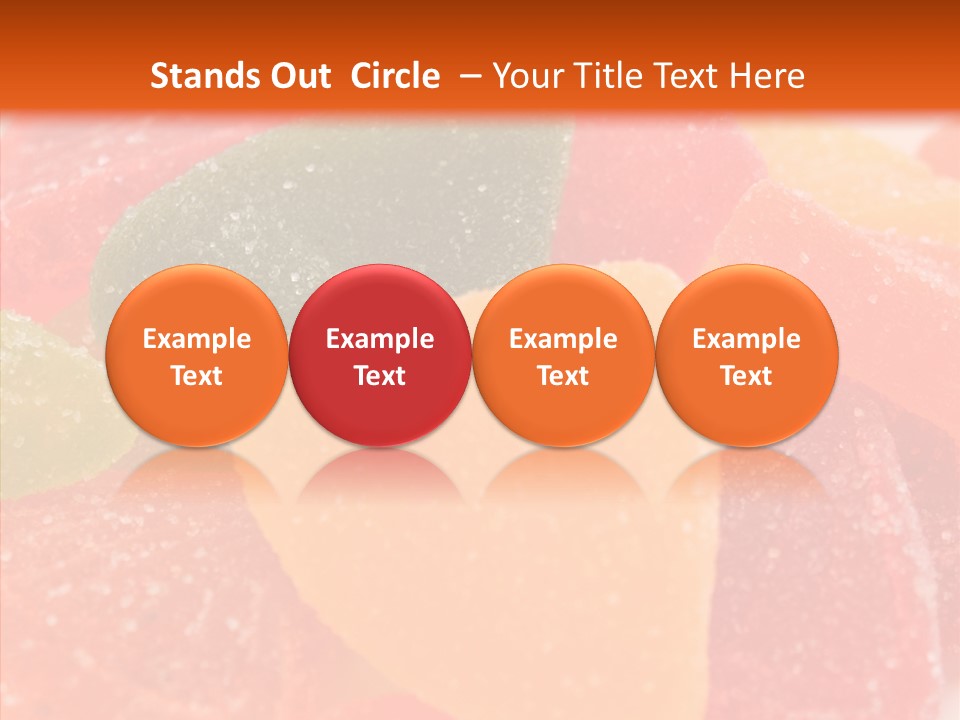 Delicacy Candy Yellow PowerPoint Template