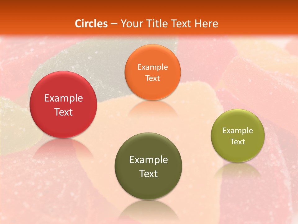 Delicacy Candy Yellow PowerPoint Template